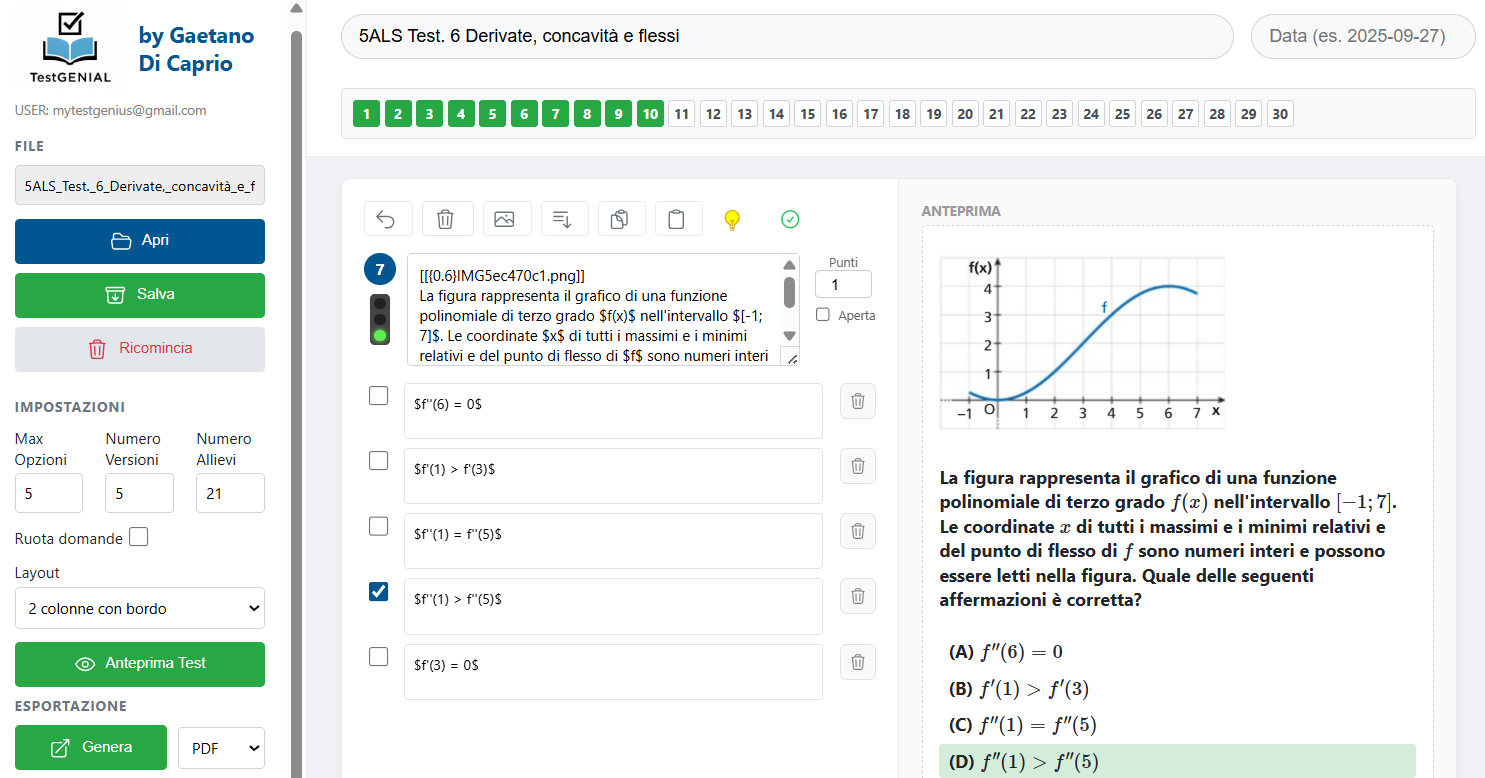 Applicazione TestGENIAL